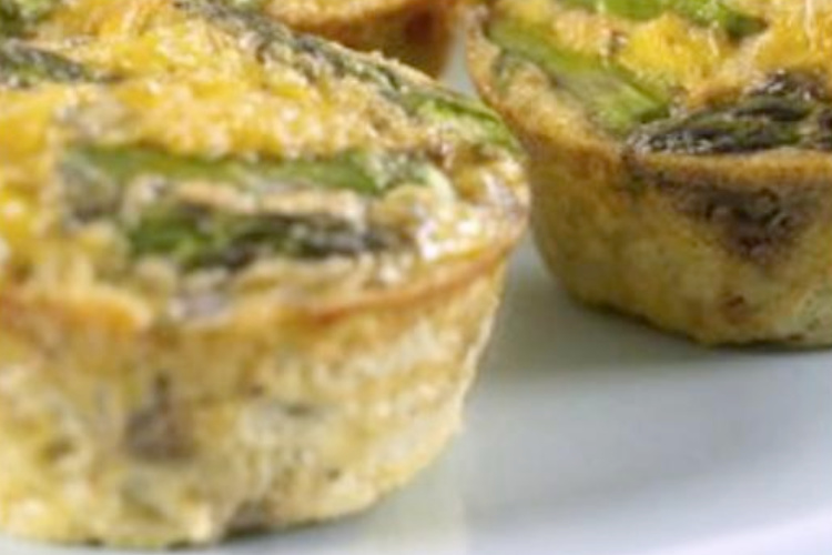 Asparagus, Bacon, Sweet Corn Mini Frittatas I Love Eggs