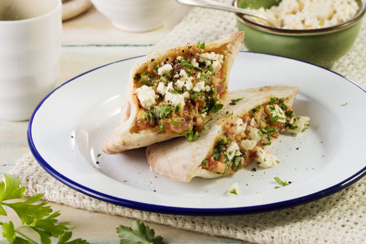 Scrambled Pita Pockets