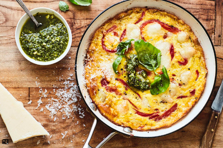 Red Pepper & Parmesan Frittata
