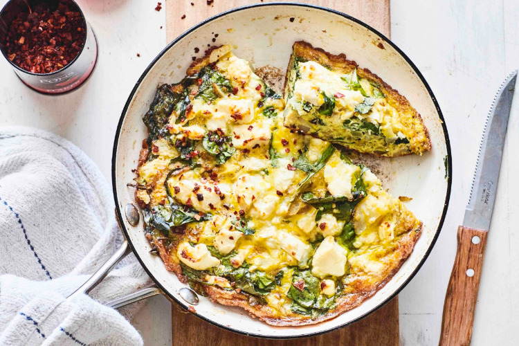 Spinach & Feta Frittata Recipe | NZ Eggs | Frittatas