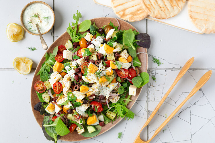 Greek and Egg Salad