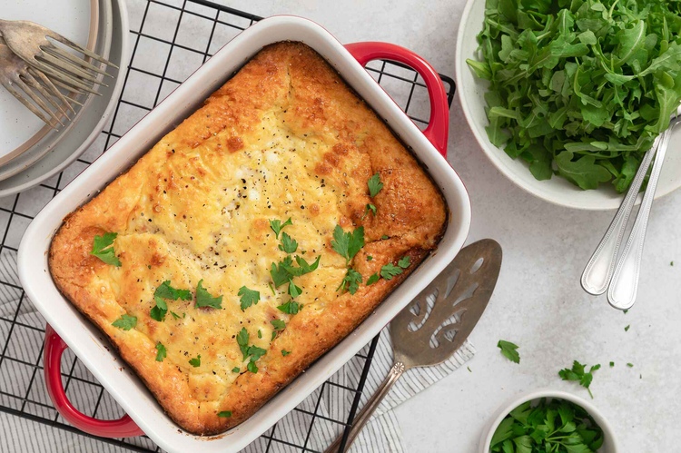 Ham, Spinach & Cottage Cheese Frittata