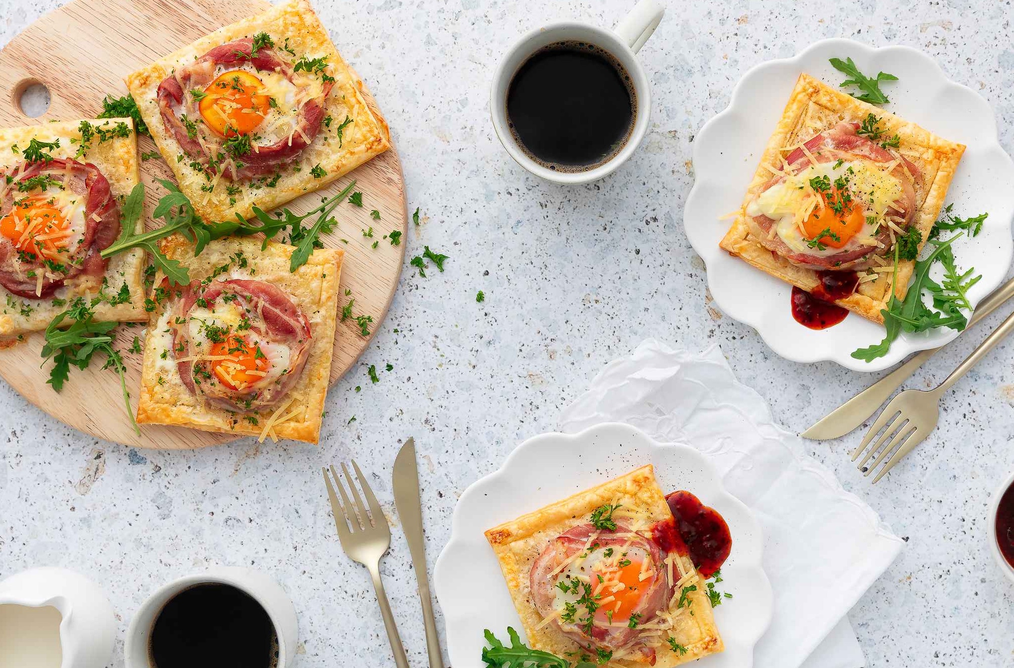 Bacon and Egg Breakfast Pastries | NZ Eggs | Breakfast Recipes